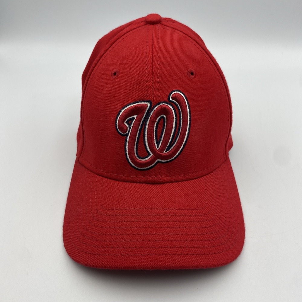 Washington Nationals New Era 39THIRTY MLB Baseball Hat Cap L/XL Red